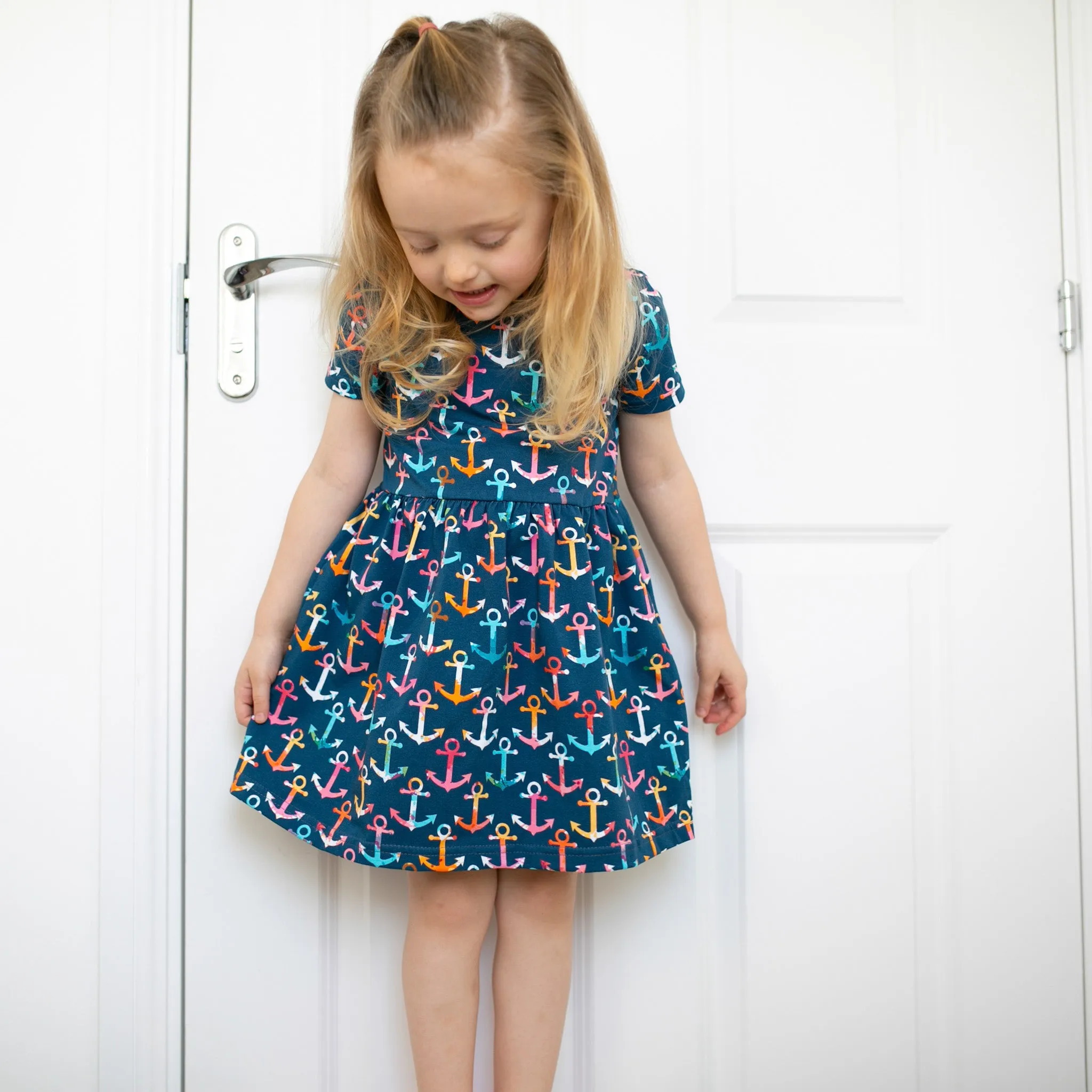 Multi coloured Anchor print Dress