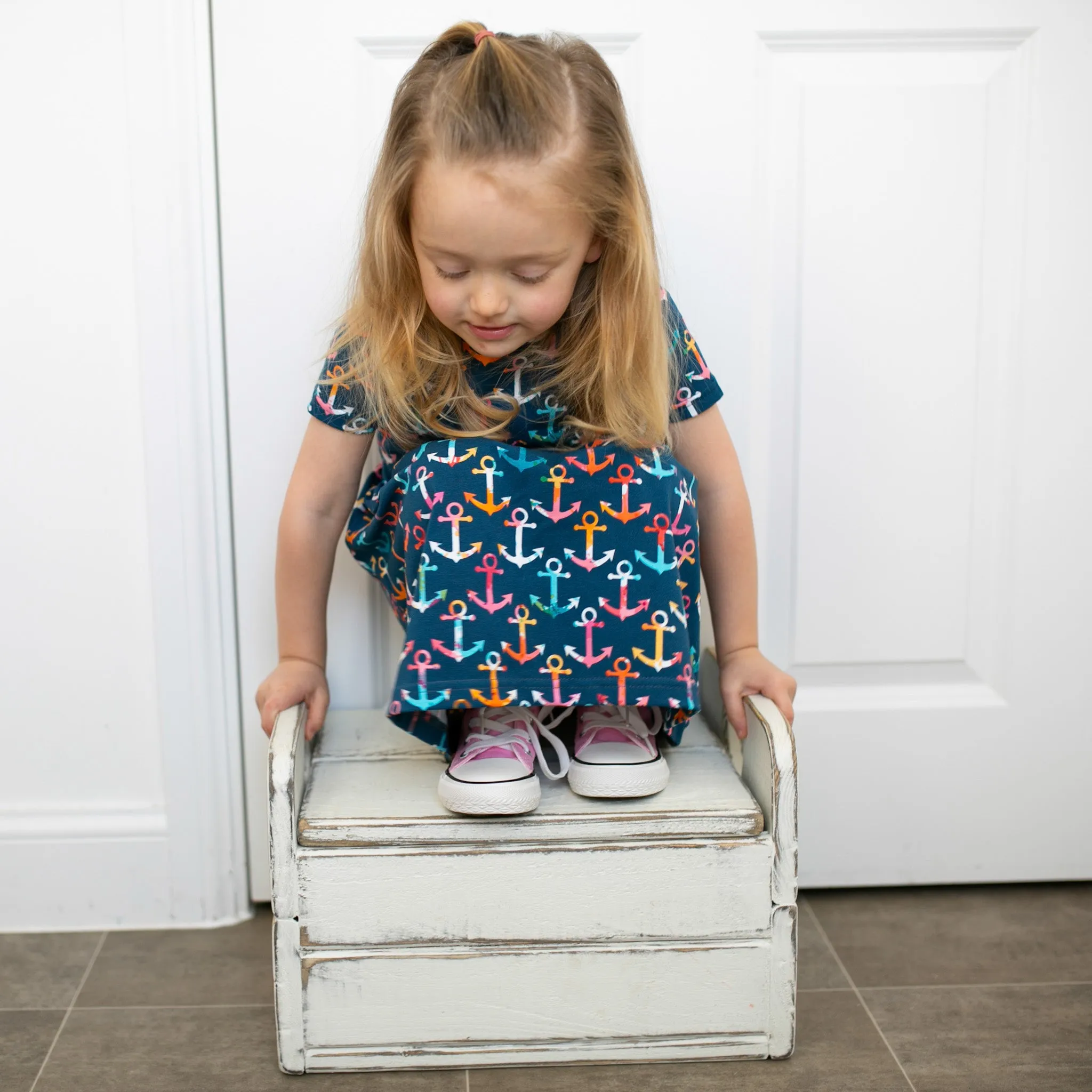 Multi coloured Anchor print Dress