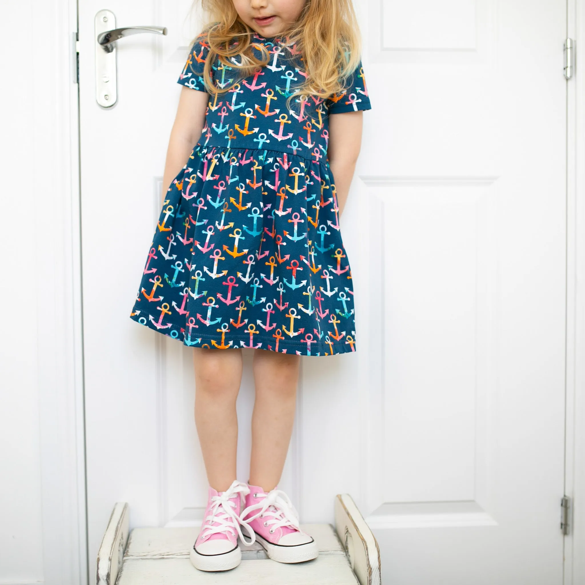 Multi coloured Anchor print Dress