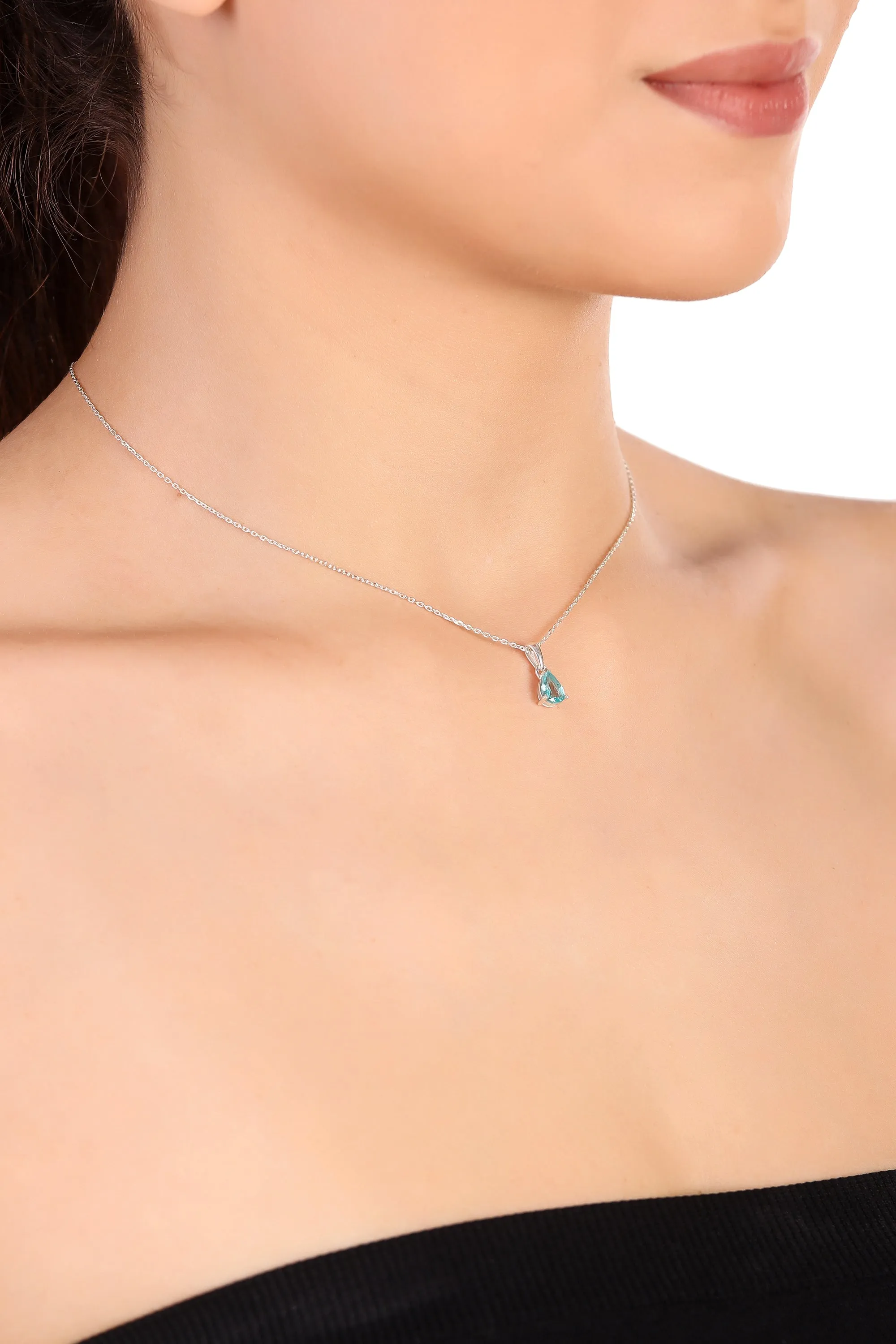 Naazuk necklace, neon apatite - Wholesale