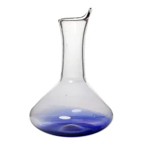 Novica Blue Haze Handblown Glass Decanter