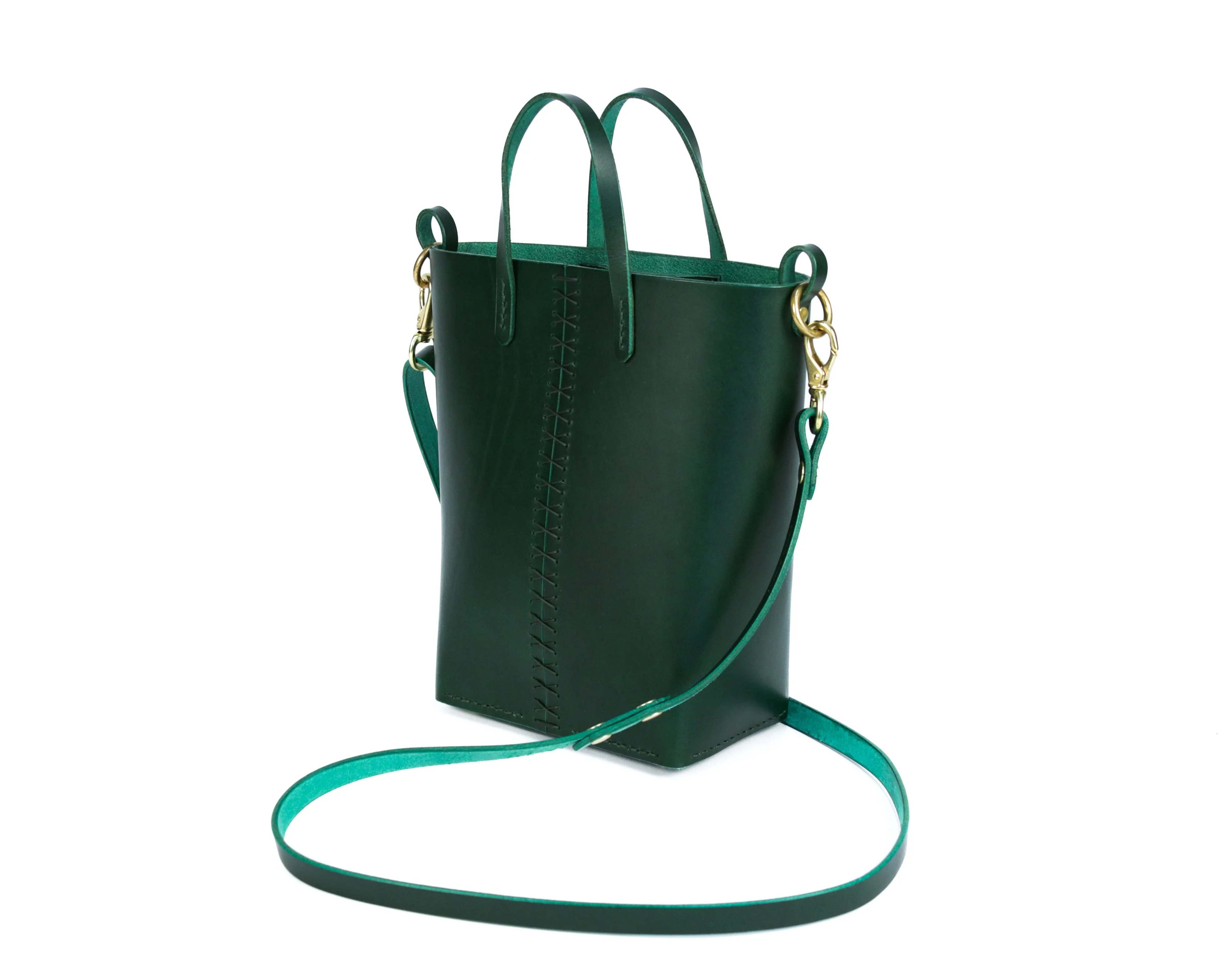 Palmetto Bucket Bag: Emerald