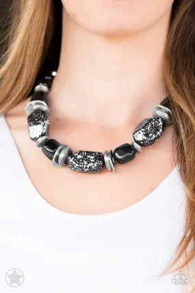 Paparazzi Accessories  - In Good Glazes #N847 Box 9 - Black Necklace