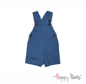 Plain Blue Short Overall for Girls