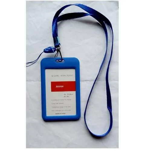 Plastic ID Card Holder   Lanyard