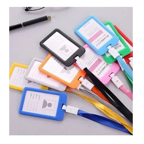 Plastic ID Card Holder   Lanyard