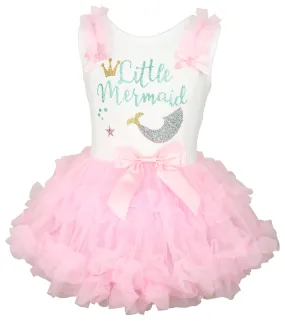 Popatu Baby Girl's & Little Girl's Mermaid Tail Ruffle Dress