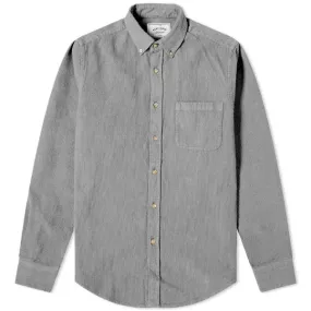 PORTUGUESE FLANNEL Lobo Light Grey Corduroy Shirt