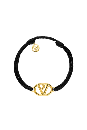 PV Iconic Bracelet Black 14K Gold Plated