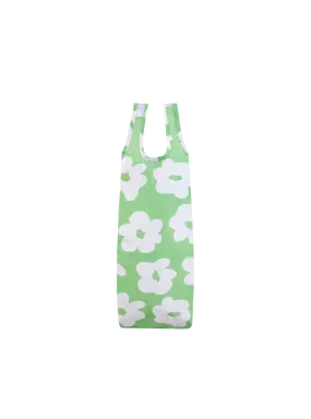 Reusable Bottle Bag (Daisies Lime)