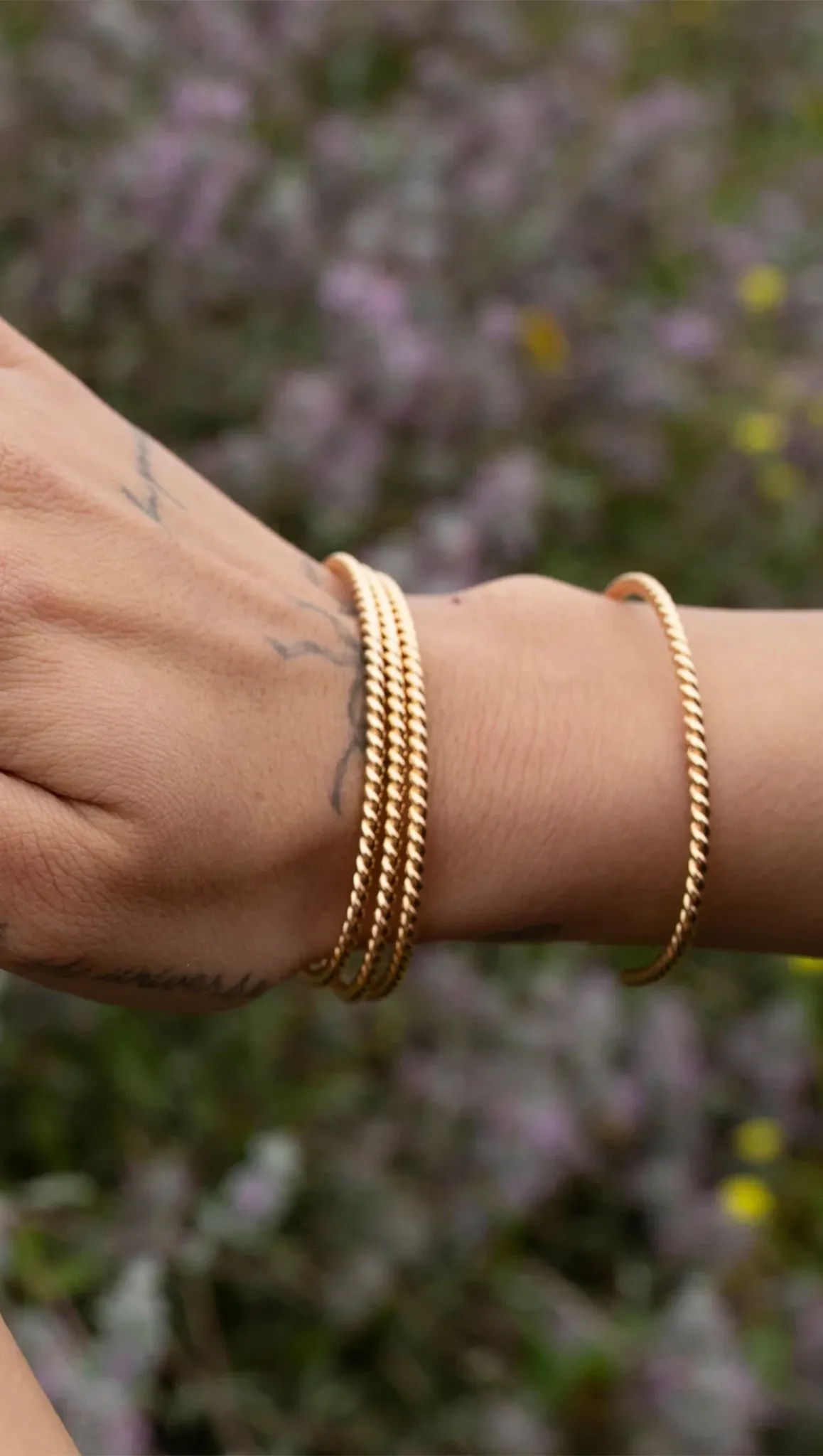 Rope Cuff - Gold