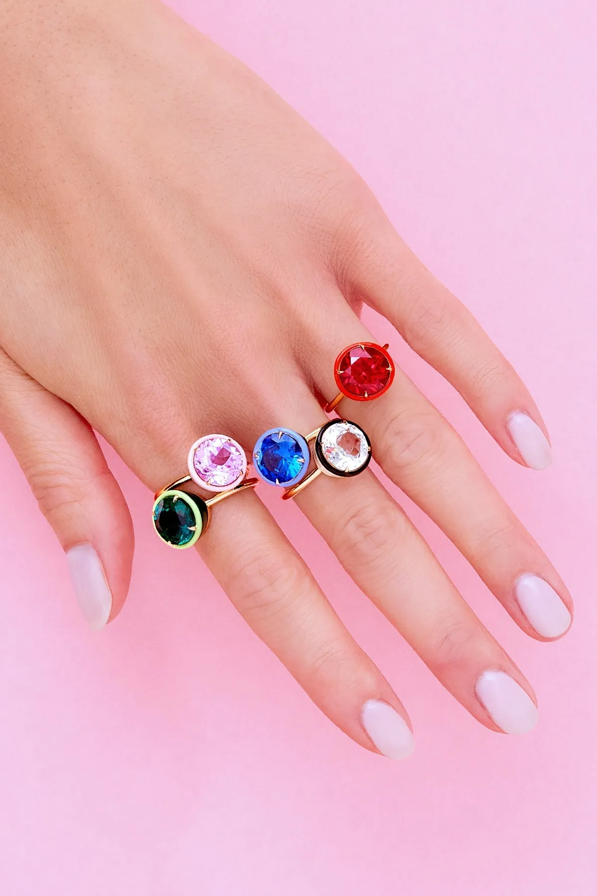 Round Cocktail Ring - In Stock