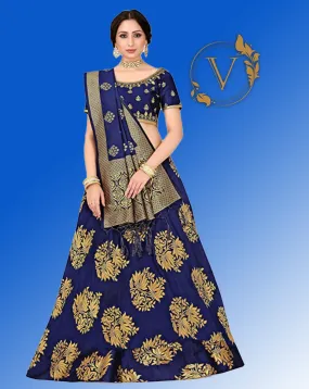 Royal Blue Lehenga Choli