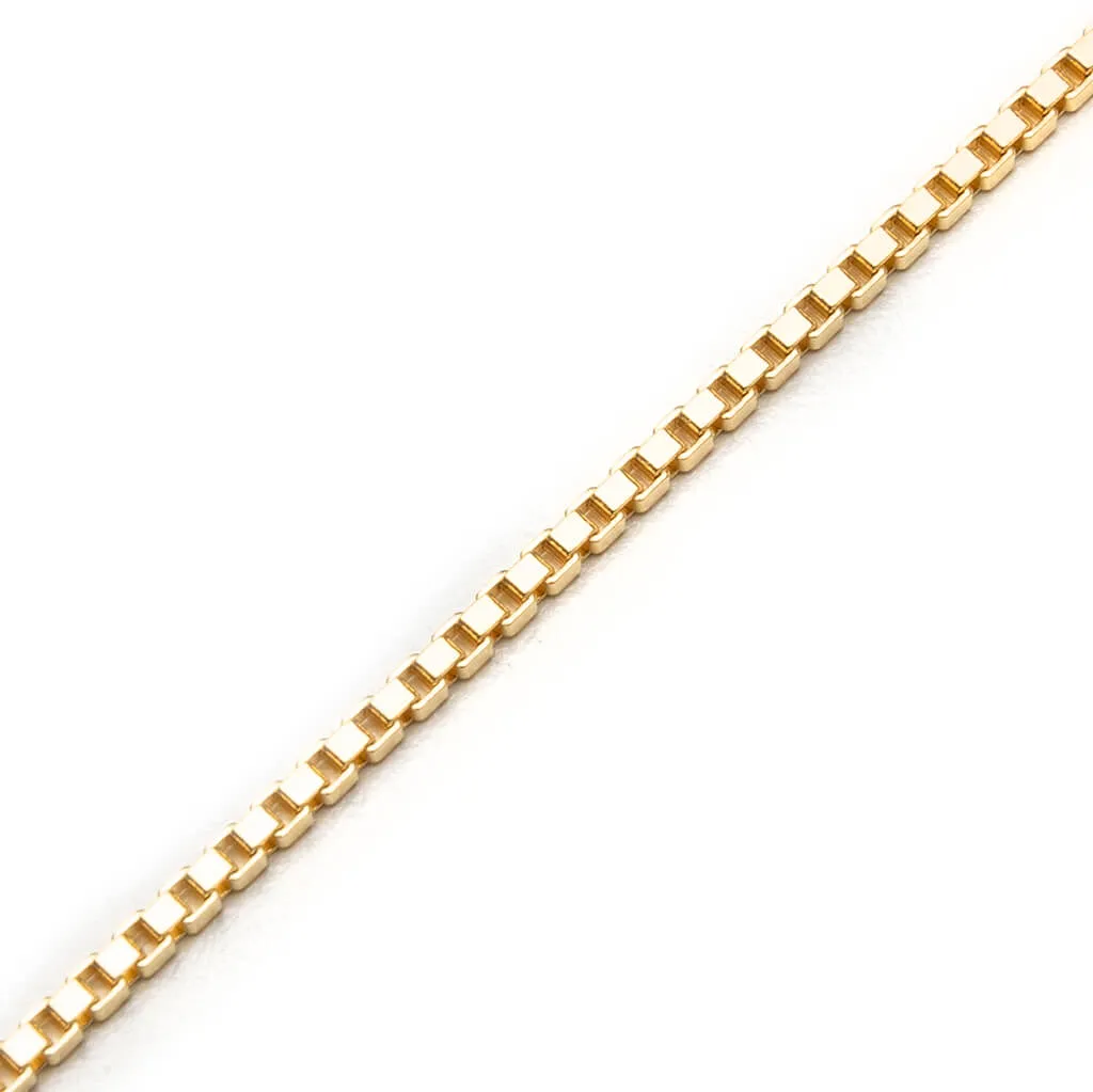 Square Chain Gold - 925 Sterling Silver/9K Gold