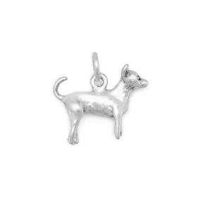 Sterling Silver Chihuahua Charm