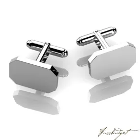 Sterling Silver Soft Curve Cufflink