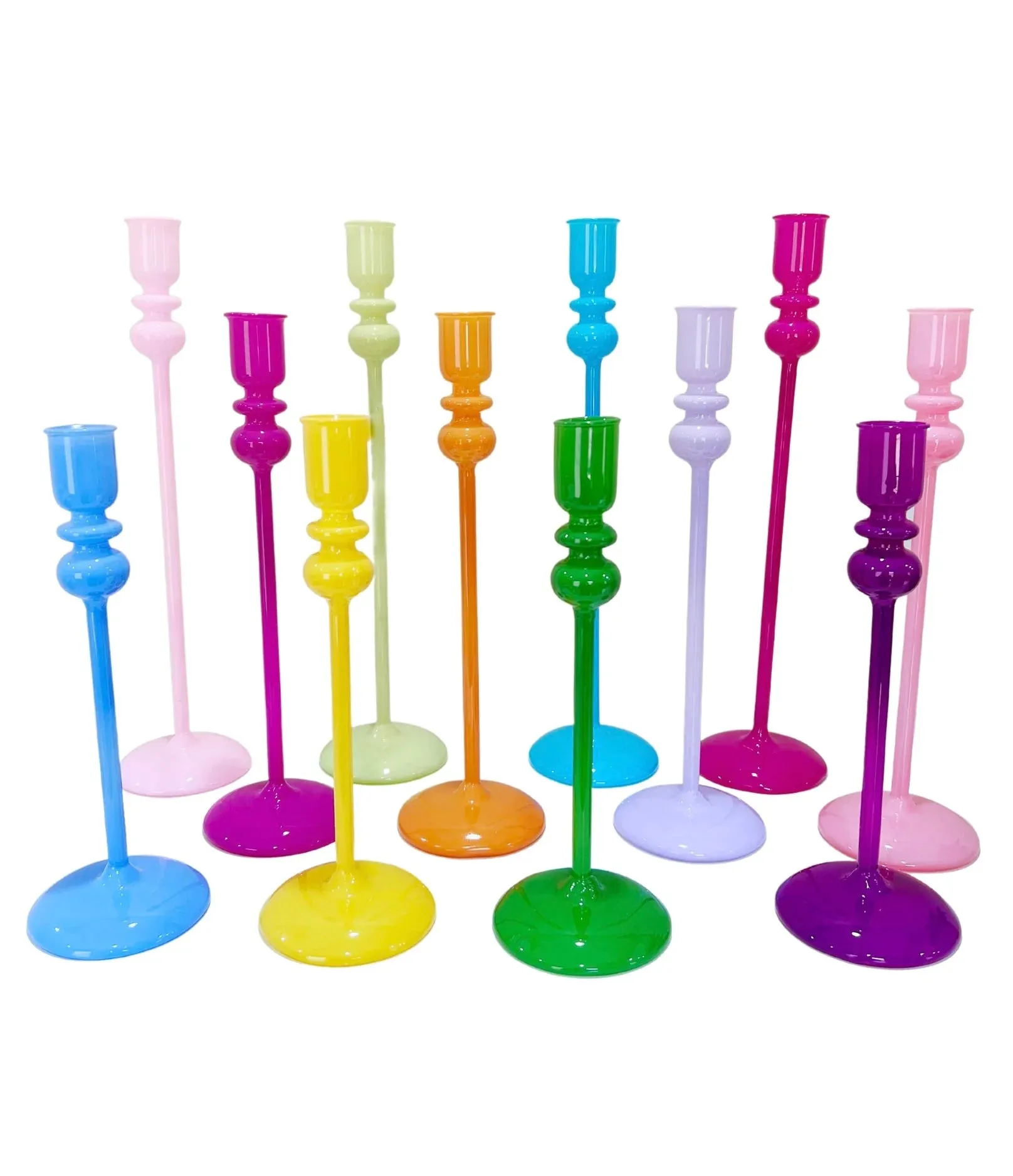 Sugar Plum Taper Candle Holder - Three Sizes