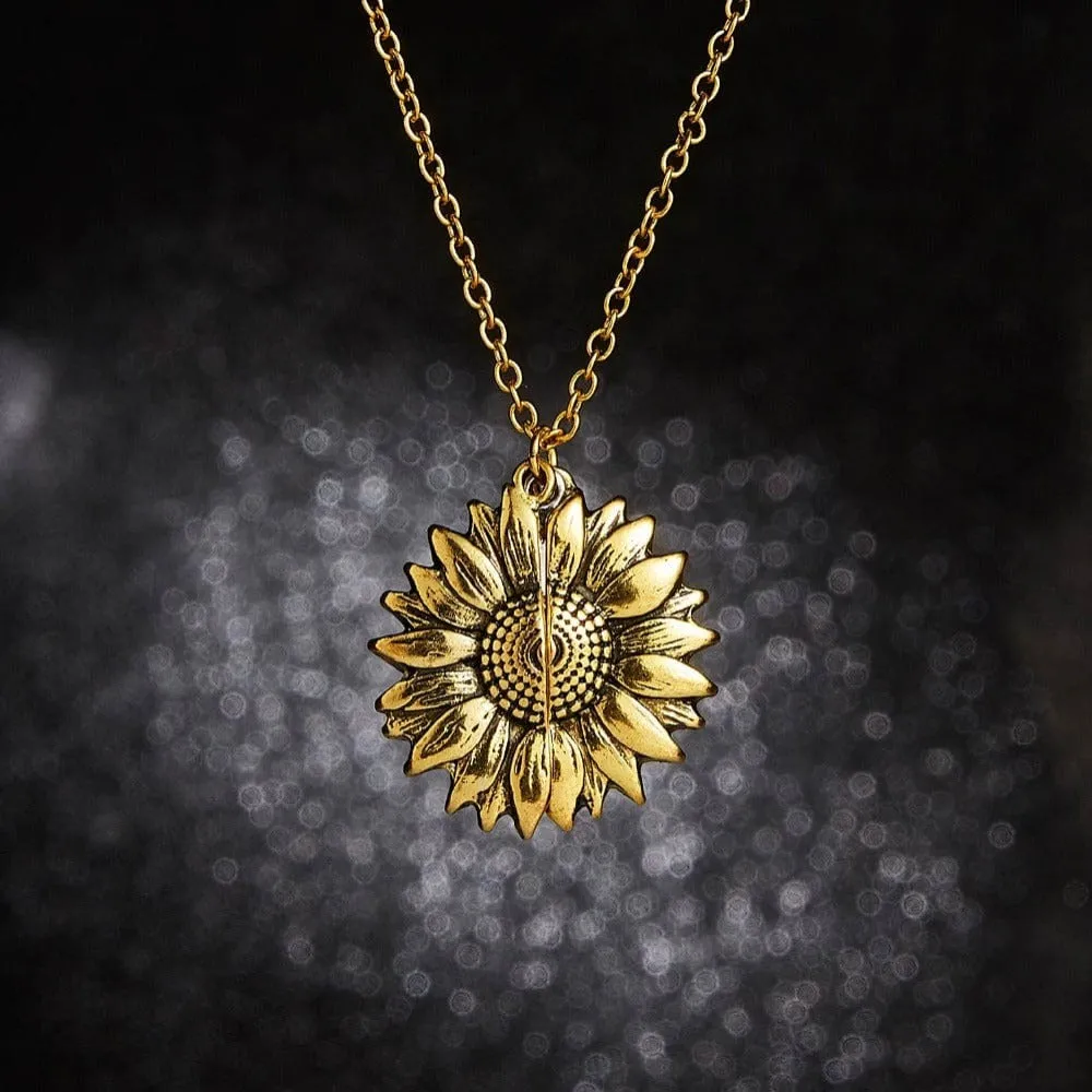 Sunflower Pendant Necklace