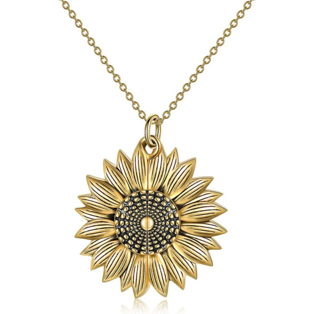 Sunflower Pendant Necklace