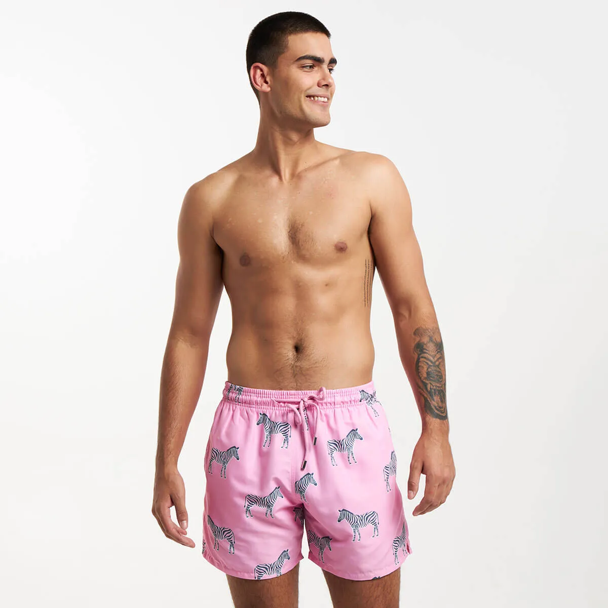 Swim Shorts - Zebras | Pink