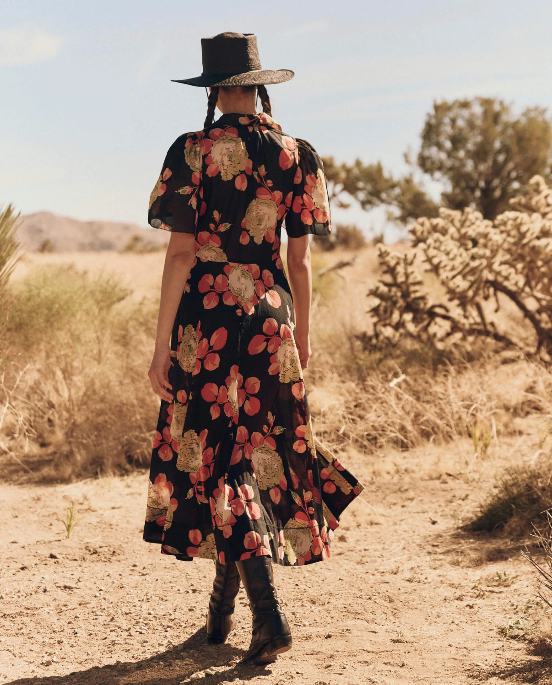 The Great Bridge Dress in Cabbage Rose Print