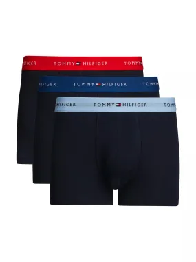 Tommy Hilfiger Mens 'Essential' Repest Logo Boxer Trunks (3-Pack)