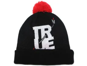 True Arrow Pom Beanie Black