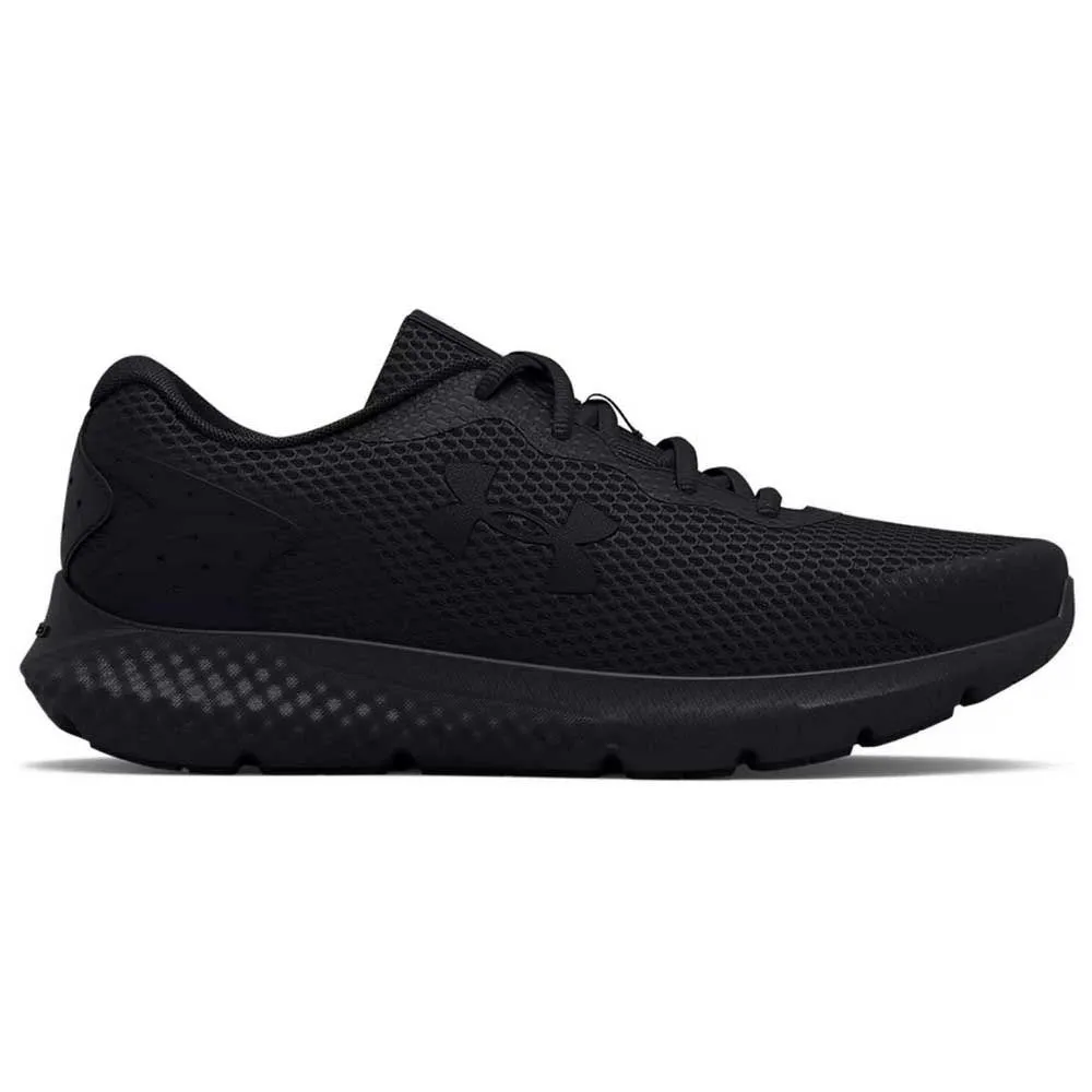 Under Armour Black/Black Charged Rogue 3 Youth Sneaker