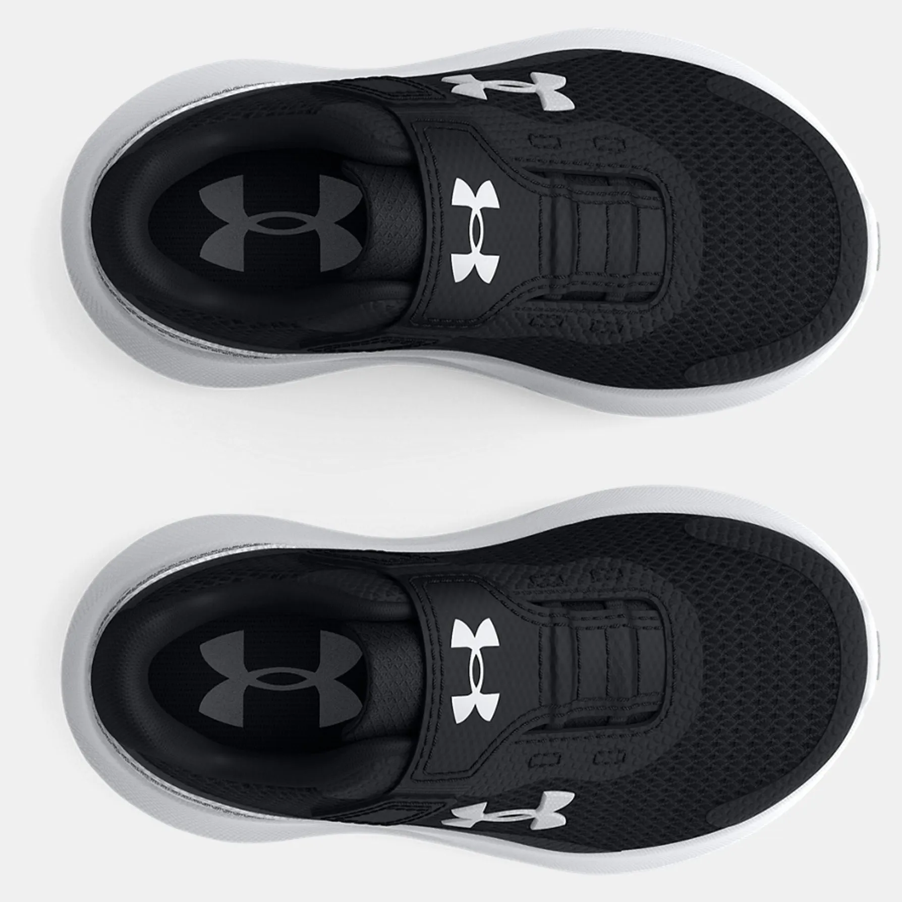 Under Armour Black/White Rogue 3 Toddler Sneaker