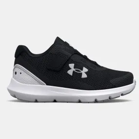 Under Armour Black/White Rogue 3 Toddler Sneaker