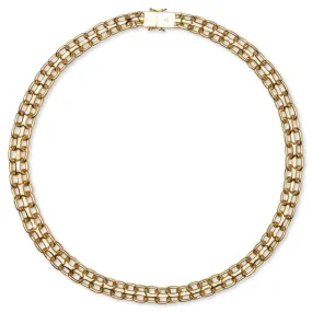 Vintage Necklace Gold - 925 Sterling Silver/9K Gold