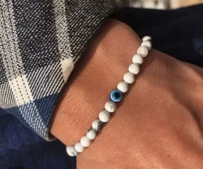 White Summer Eye Bracelet